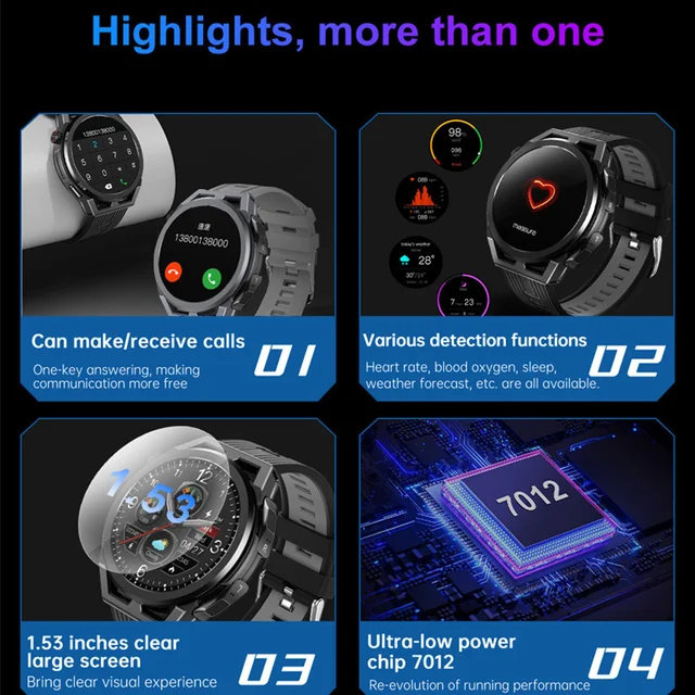 Smart Watch N18 1.53 Inch Bluetooth Calling Earphone TWS 2-in-1 Dual Headset 4G Large Memory Local Music Headphone Smartwatch 5