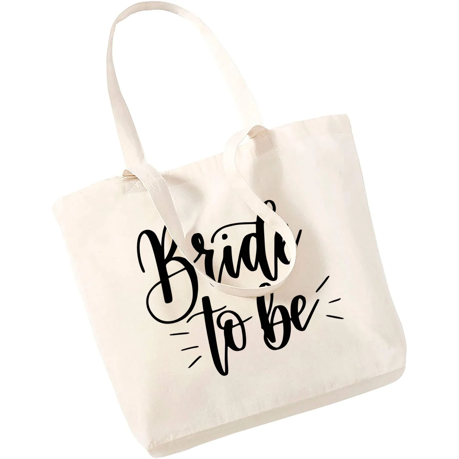 

Bride To Be Team Bride Bachelorette Party Squad Evjf Wedding Art Canvas Bag Totes Print Shopping Bags Girls Life Casual Tote