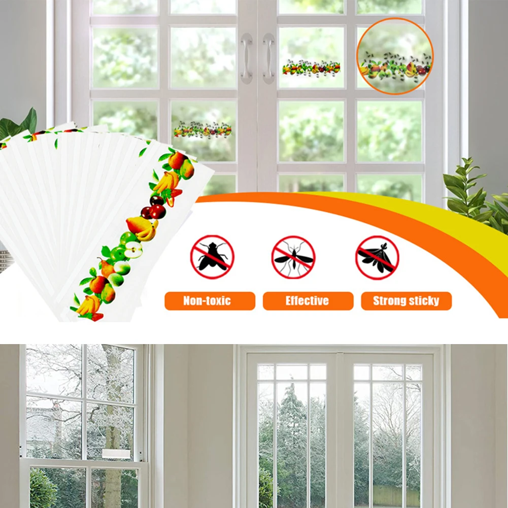 10 шт. сильные ловушки для мух клейкая доска насекомых профессиональная дверей