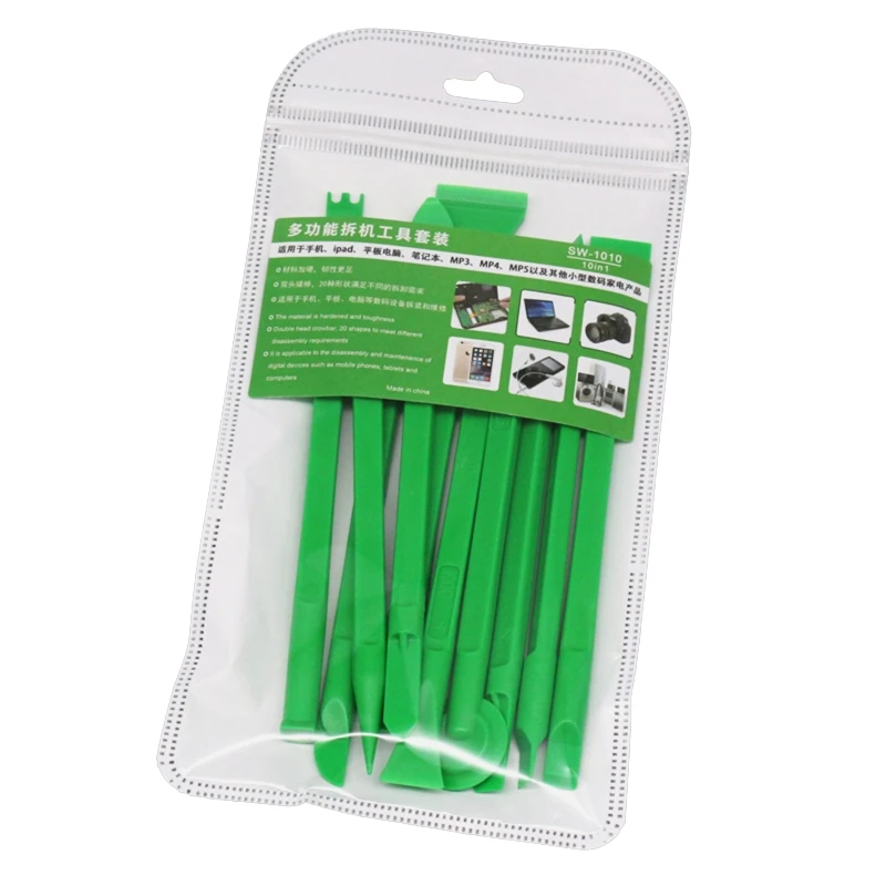

10x Dual for Head Spudger Multi-function Plastic for CROWBAR with Non-Slip Handle Prying Opening Repair Tool for Noteboo