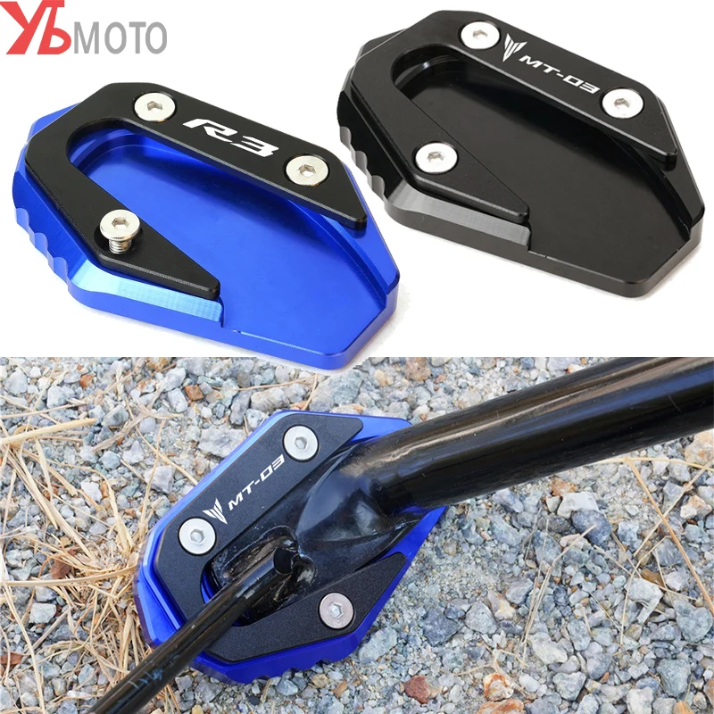 Для YAMAHA MT03 MT-03 2017-2019 R3 YZF-R3 2020-2022 аксессуары для мотоциклов Kickstand увеличенная боковая подставка удлинительная пластина