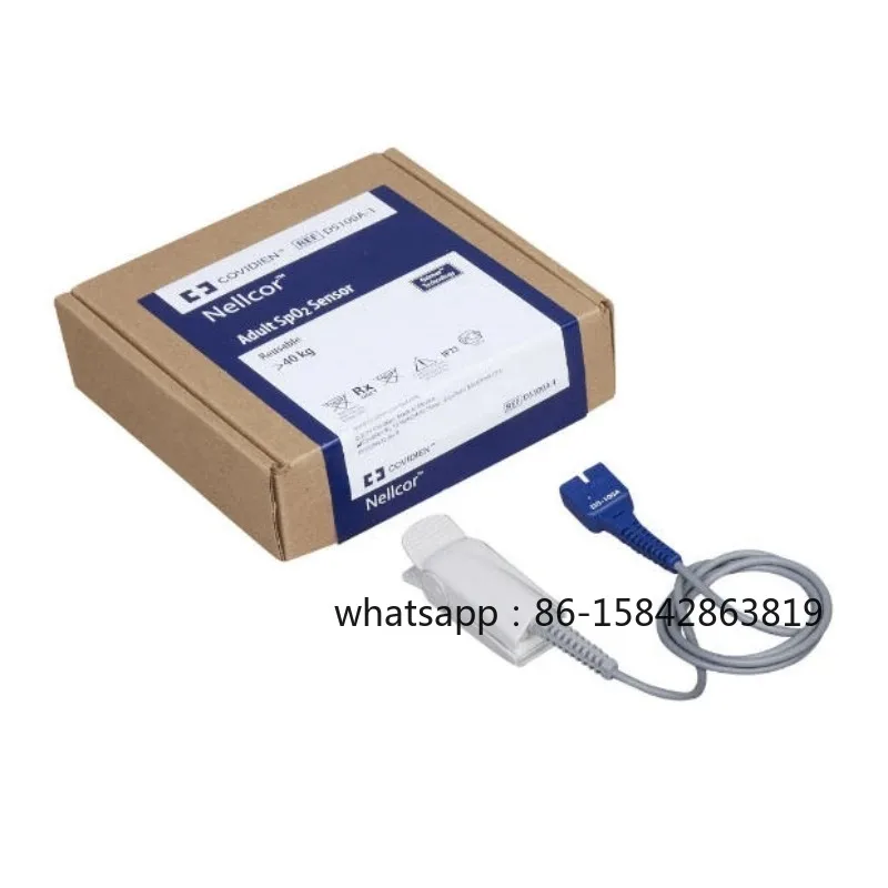Фото Новый многоразовый датчик SpO2 для взрослых Nellcor DS100A, оригинальный №2