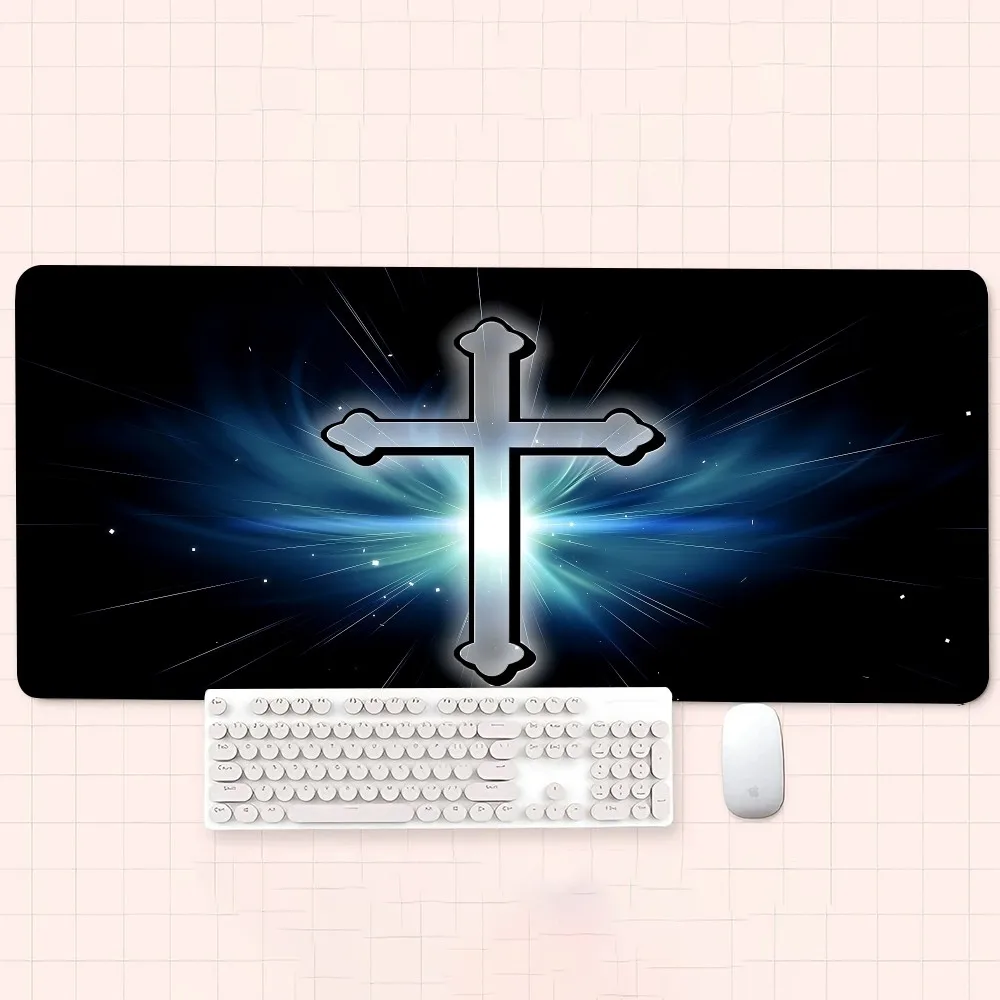 Кристианский крест крутой коврик для мыши новые поступления большой игровой L XL