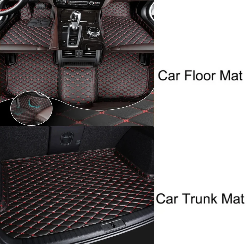 Из искусственной кожи индивидуальный автомобильный напольный коврик для Hummer H2