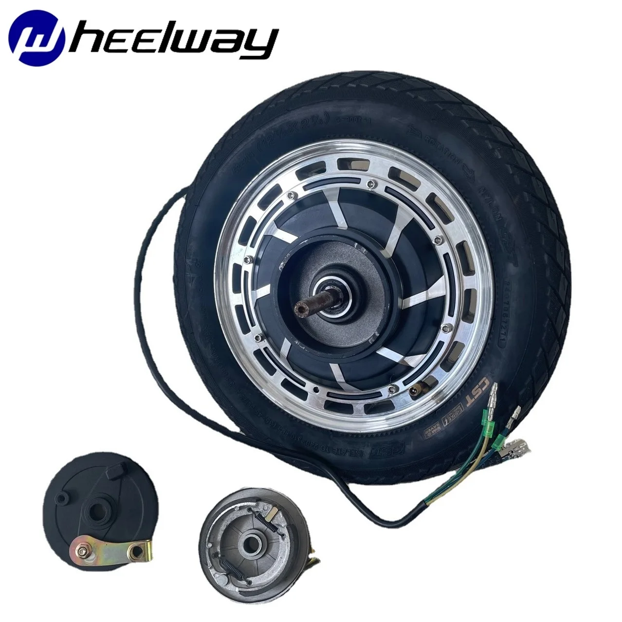 12 inch 3000W drum brake dual shaft split motor scooter electric bicycle open source shared hub kart ATV tricycle |