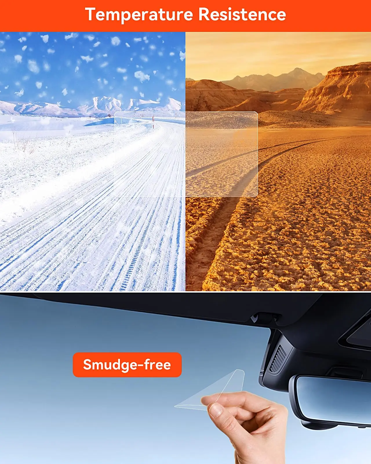 Двусторонние клейкие прокладки Vantrue на лобовое стекло автомобиля