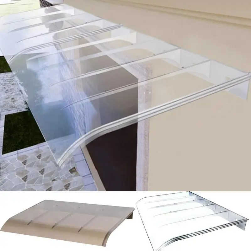 

Front Door Canopy Invisible Canopy Exterior Heavy Duty Patio Awning Canopy Rainproof Charging Pile For UV Rain Snow Protection