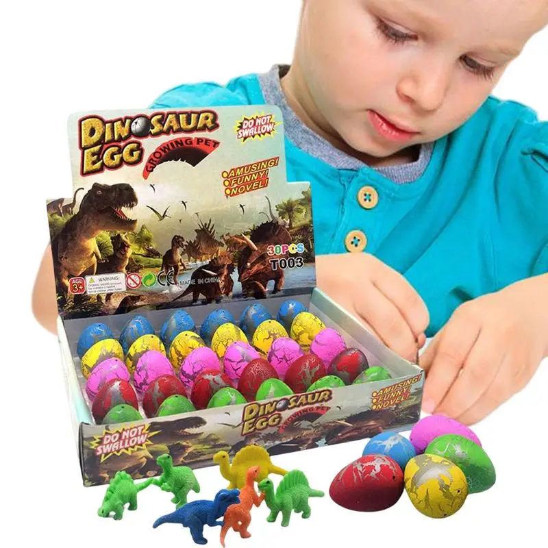 

30pcs Easter Dinosaur Eggs Grow In Water Hatch Egg Crack Science Kits For Birthday Gifts Easter Hatching Growing Dinosaur Eggs