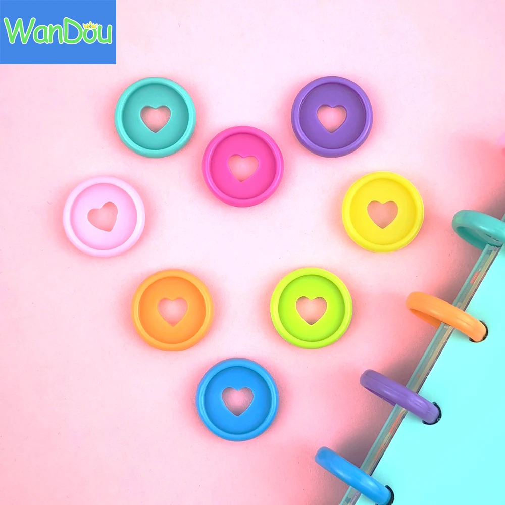 

WanDou 23mm Mushroom Hole Planner Plastic Binding Disc Notebook Rings Binder Disc Buckle DIY School and Office Binding Supplies