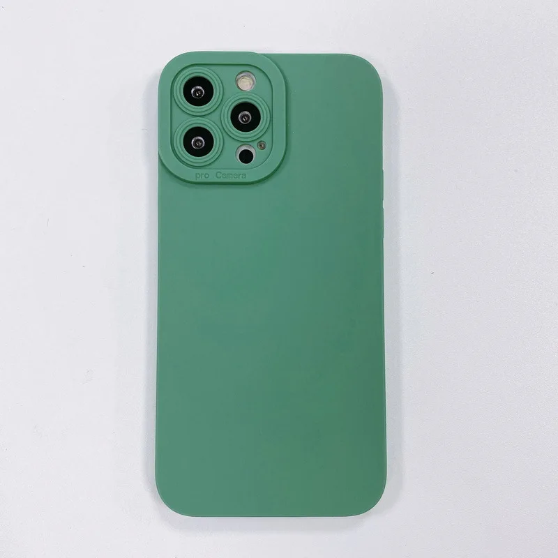Simple And Pure Color Imitation Liquid Silicone Phone Case For iphone 14 13 12 11 Pro Max X XR XSMAX 7 8 Plus TPU Case Cover