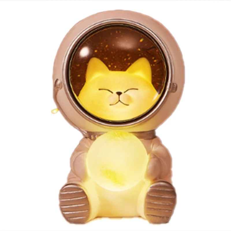 

Pet Astronaut Night Light Cute Spaceman Lamp Bedroom Ornaments Decoration Lights Kids Toys Gifts