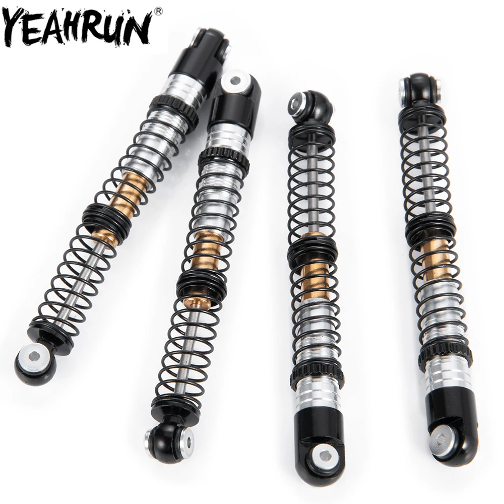 YEAHRUN 4 шт. металлический резьбовой амортизатор 53 мм демпфер для 1/24 RC Crawler Car Axial SCX24 Deadbolt C10 JLU Gladiator Bronco YEAHRUN 4 шт. металлический резьбовой амортизатор 53 мм демпфер для 1/24 RC Crawler Car Axial SCX24 Deadbolt C10 JLU Gladiator Bronco