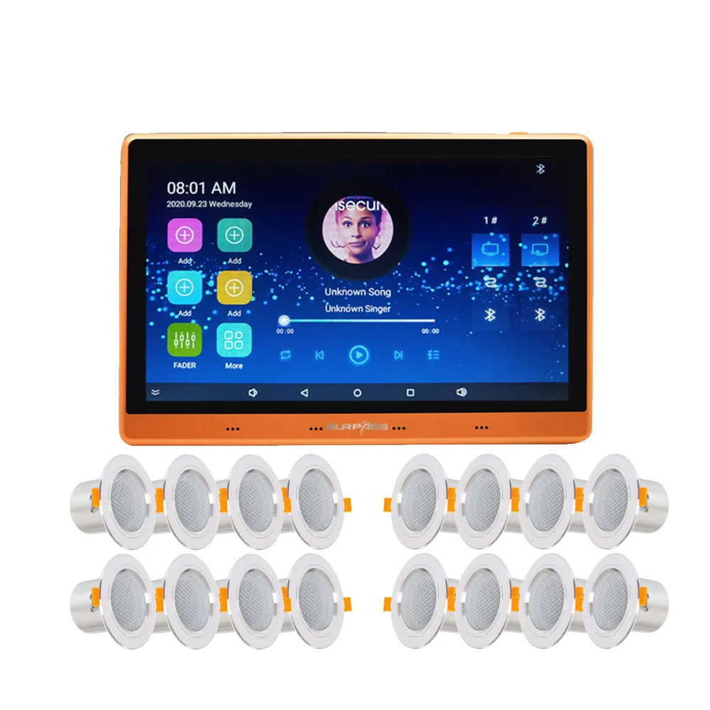 Сенсорный экран Умный дом 7-дюймовый контроль мобильного телефона 2 зоны Wi-Fi BT