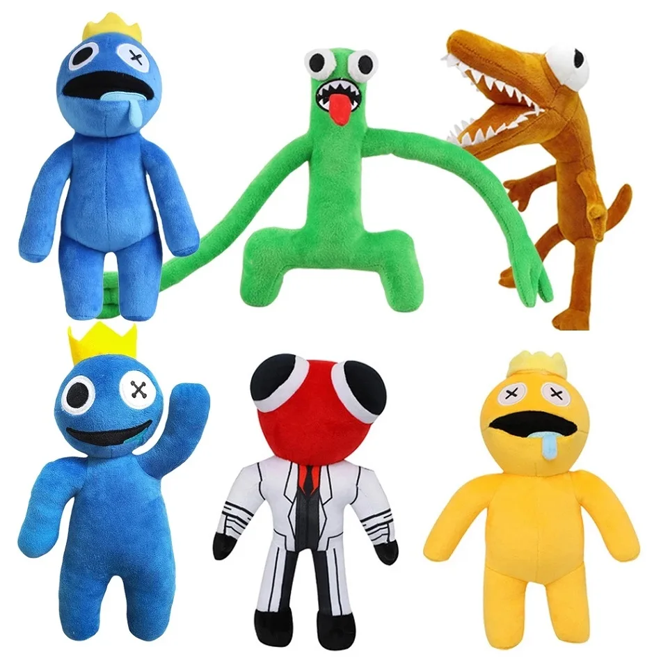 

New 25-30cm rainbow friend plush toys cartoon game character Kawaii blue monster plush doll children's Christmas Birthday gifts