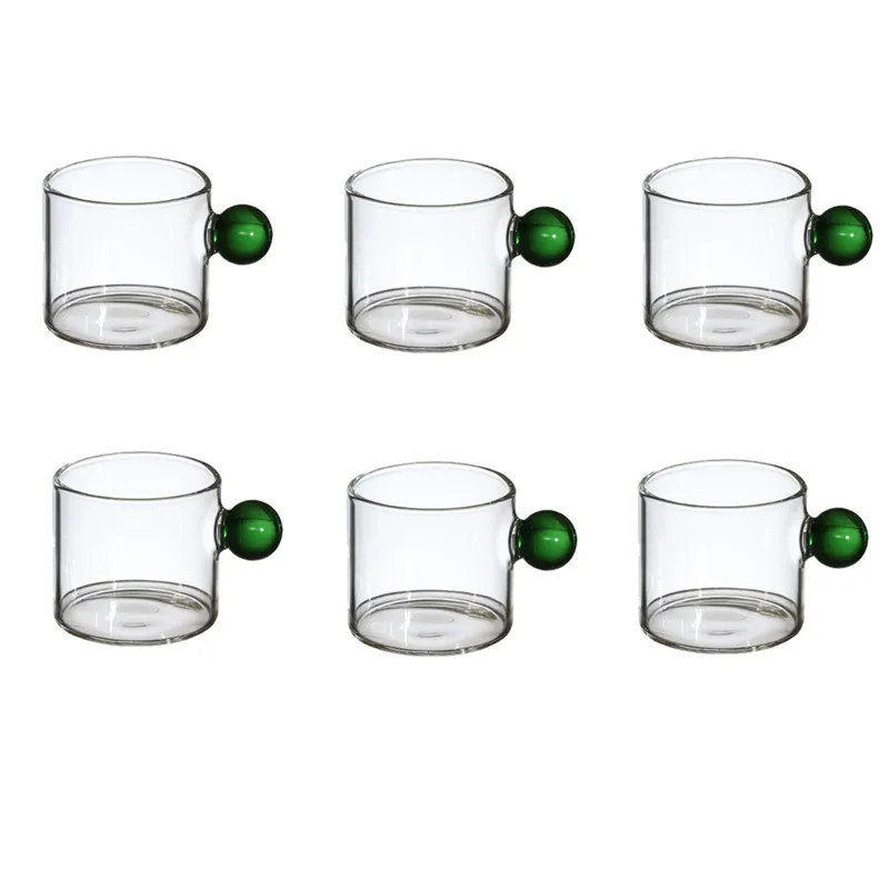 

Стеклянные чашки для кофе 6 штук