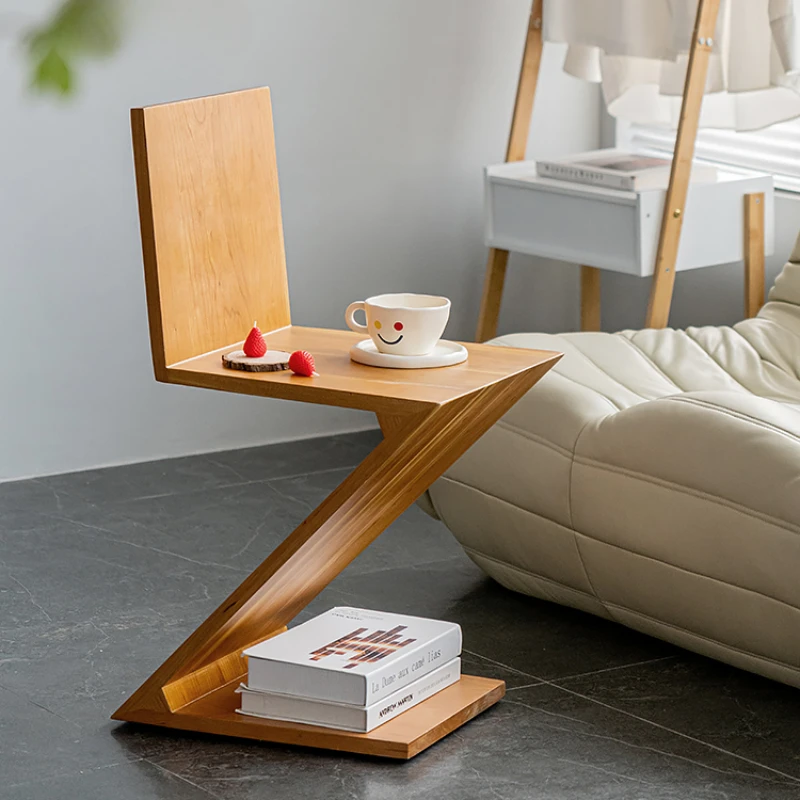 Скандинавский стиль Роскошное кресло Z-образной формы из цельной древесины