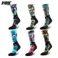 fox cycling team high quality mtb sport socks breathable road bicycle socks men and women outdoor sports racing cycling socks