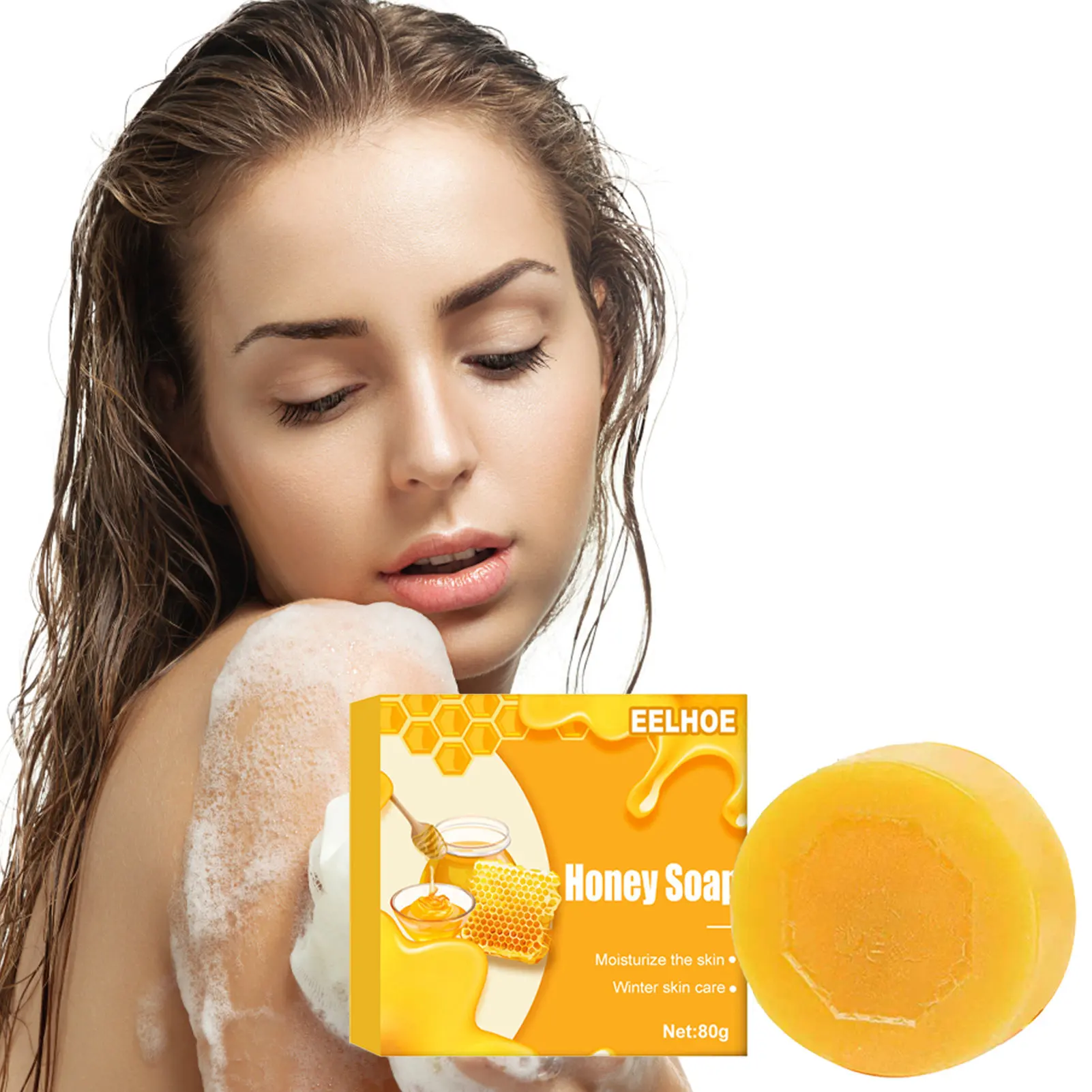 

Honey Soap Remove Diet Anti-Cellulite Soap Anti-Cellulite Soap Deep Moisturizing Antibacterials Bar Soap For Women Men Oily Skin