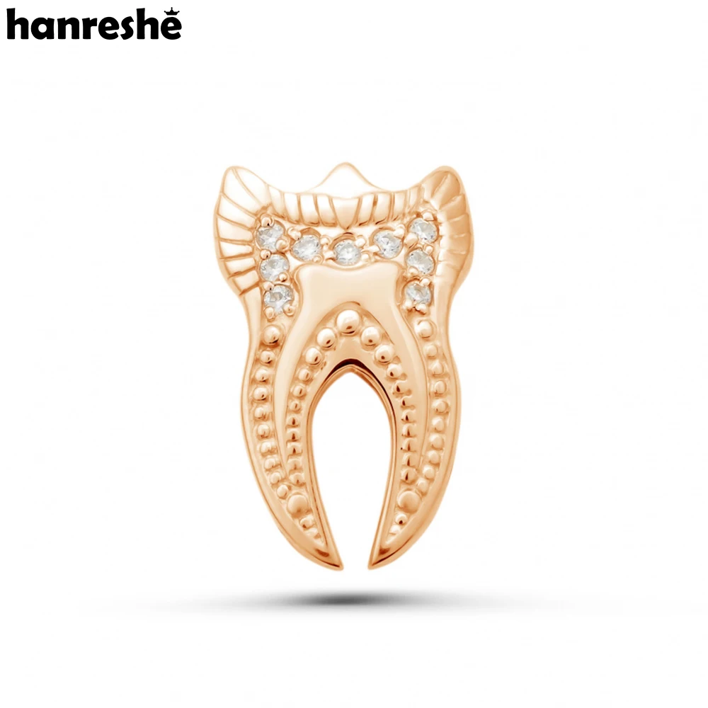 

Hanreshe Medical Dental Crystal Tooth Pins Badge Classic Lapel Teeth Brooch Jewelry for Dentists Doctor Nurse Gifts