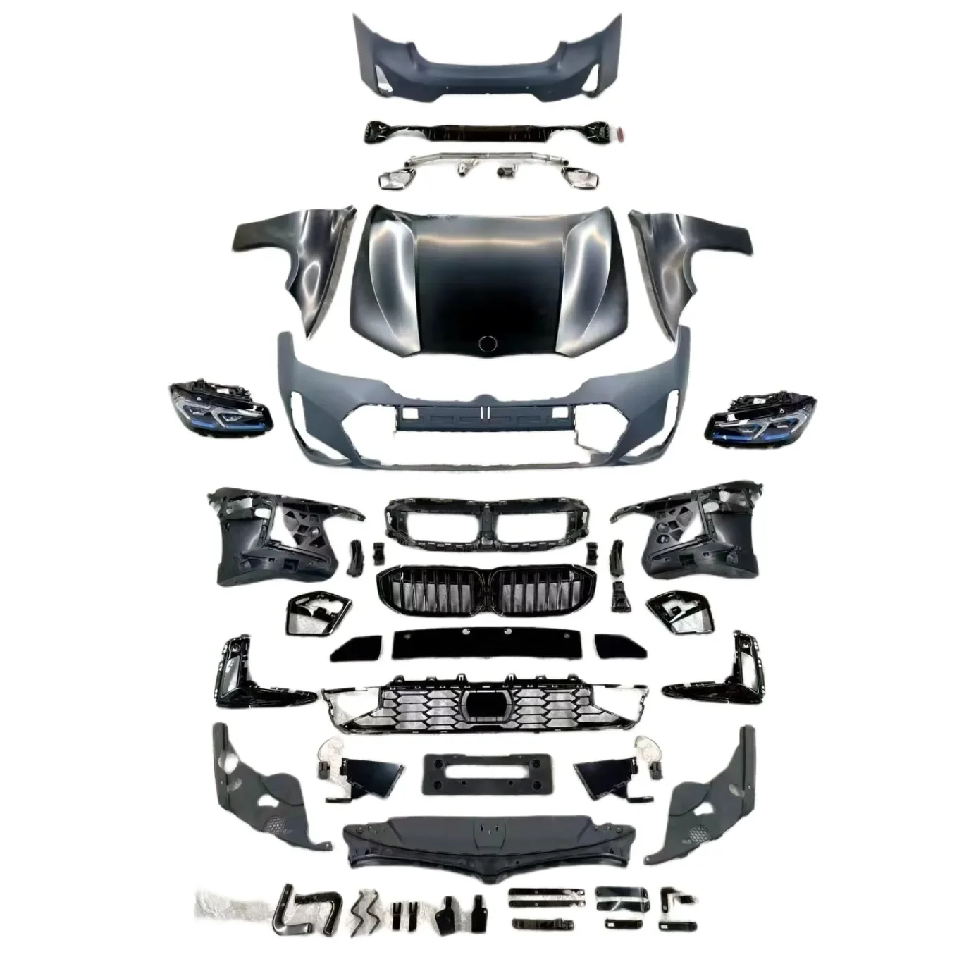 F30 Upgrade Auf G20 LCI MT-Bodykit для BMW 3er Front Hecks toβ Stange Motorhaube kotбеженgel Auspuffs Pitze kunstoff-Kit