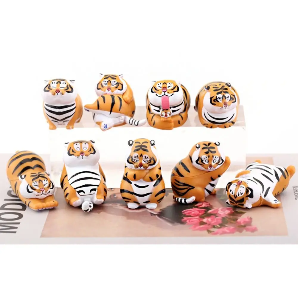 6/9 шт. забавная милая модель тигра ручная работа мини-тигр автомобильное