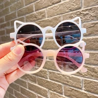 cute animal cartoon cat ear sunglasses boys girls outdoor sunproof glasses children vintage sun glasses uv400 eyewear