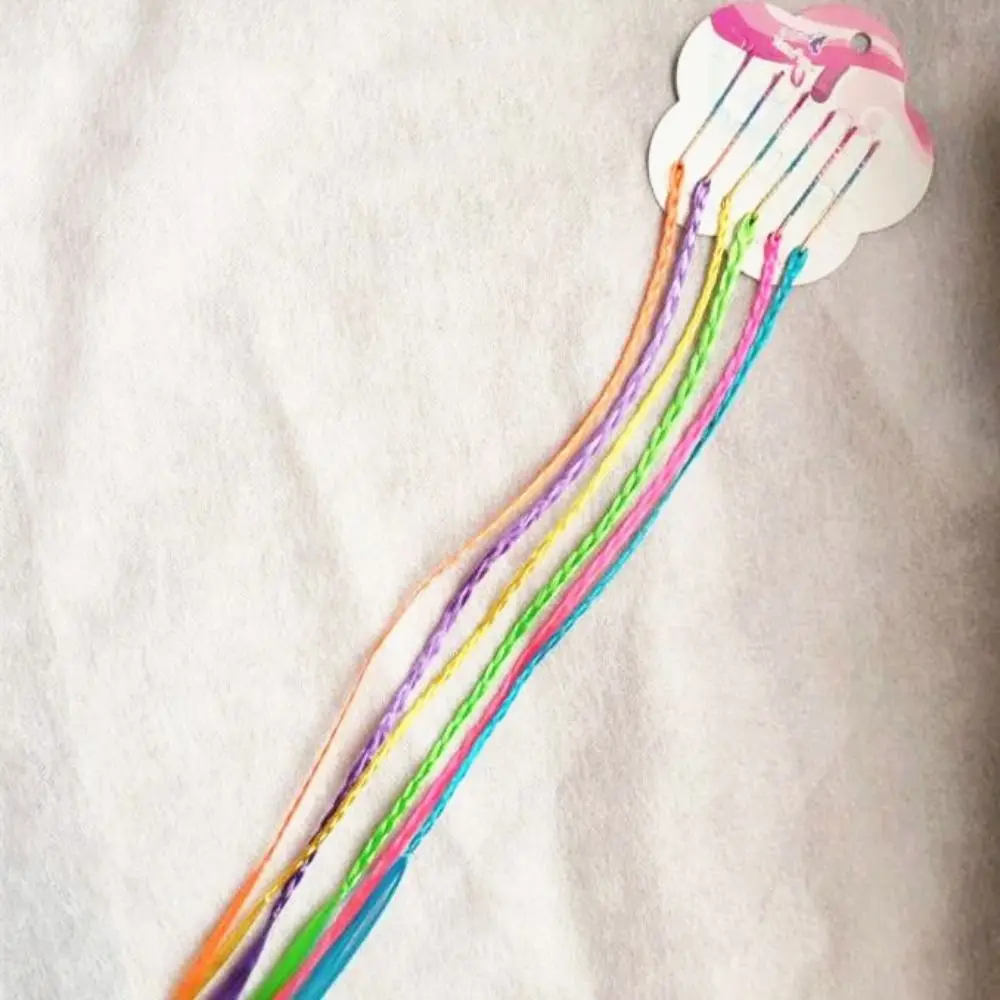 6 шт./комплект Детские парики из искусственных волос