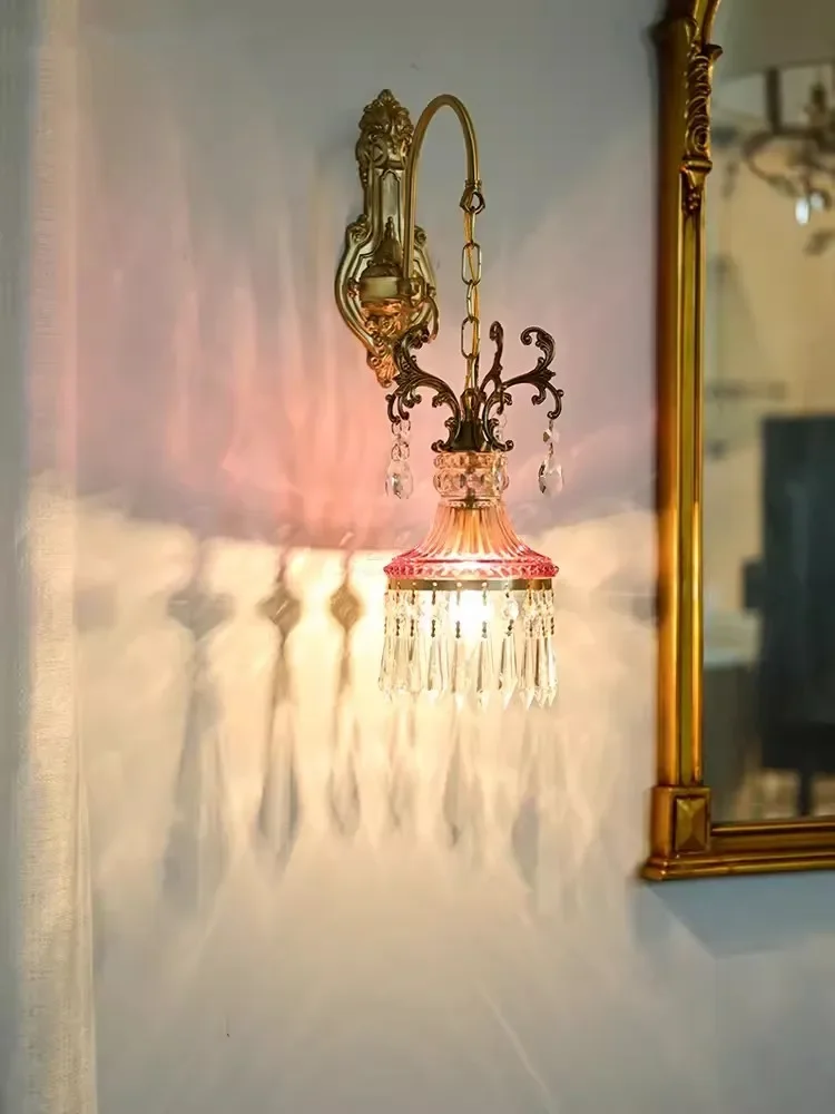 Хрустальный настенный светильник для гостиной во французском стиле роскошное
