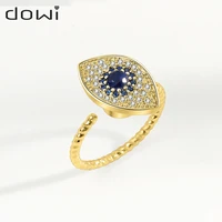 dowi fashion shiny zircon womens eye zircon vintage wedding trendy jewelry large adjustable antique anillos korea style