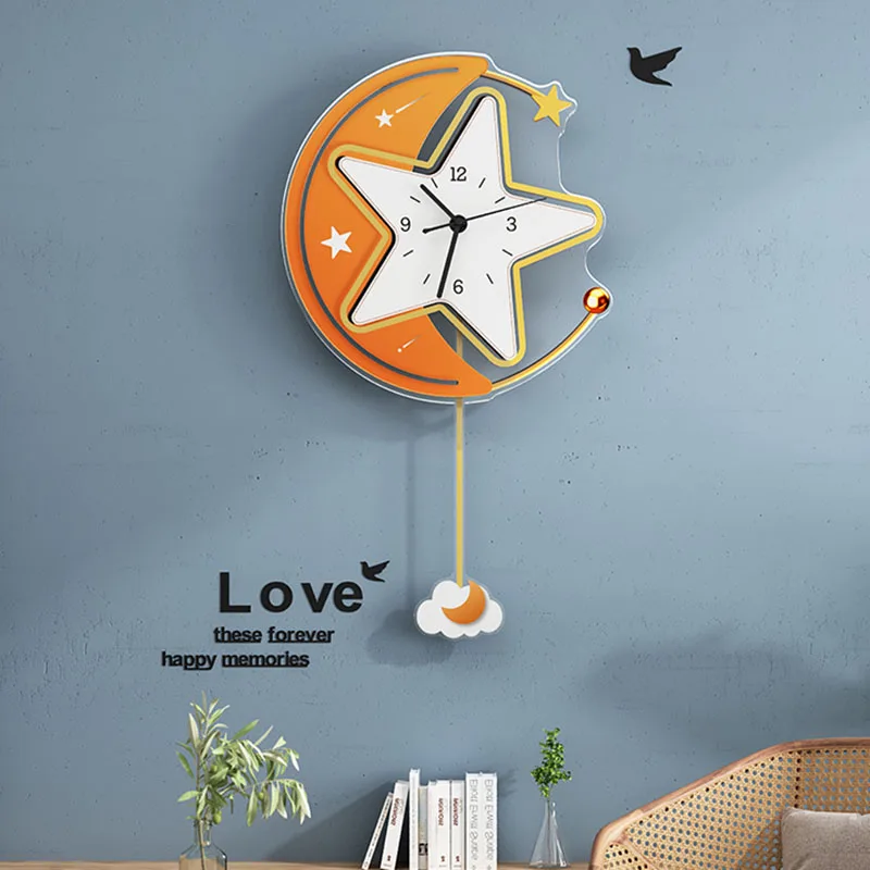 

Modern Design Wall Clock Large Creative Digital Pendulum Clock Wall Kitchen Home Decor Reloj De Pared Living Room Decoration