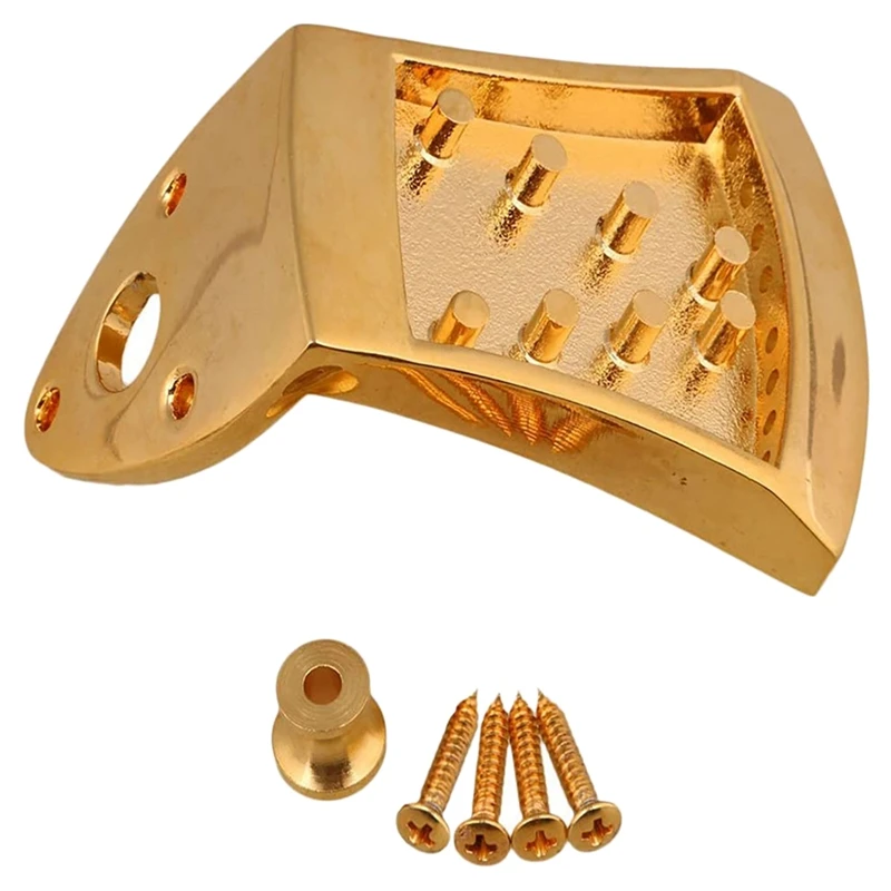 

Guitar Bridge Metal Triangle 8-String Mandolin Tailpiece Golden Guitar Parts