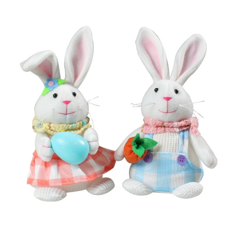 

Пасхальный кролик со светодиодсветильник кой, светящийся женский/Мужской кролик, игрушка, товары для детского сада, Студенческая девочка, подарок для мальчика