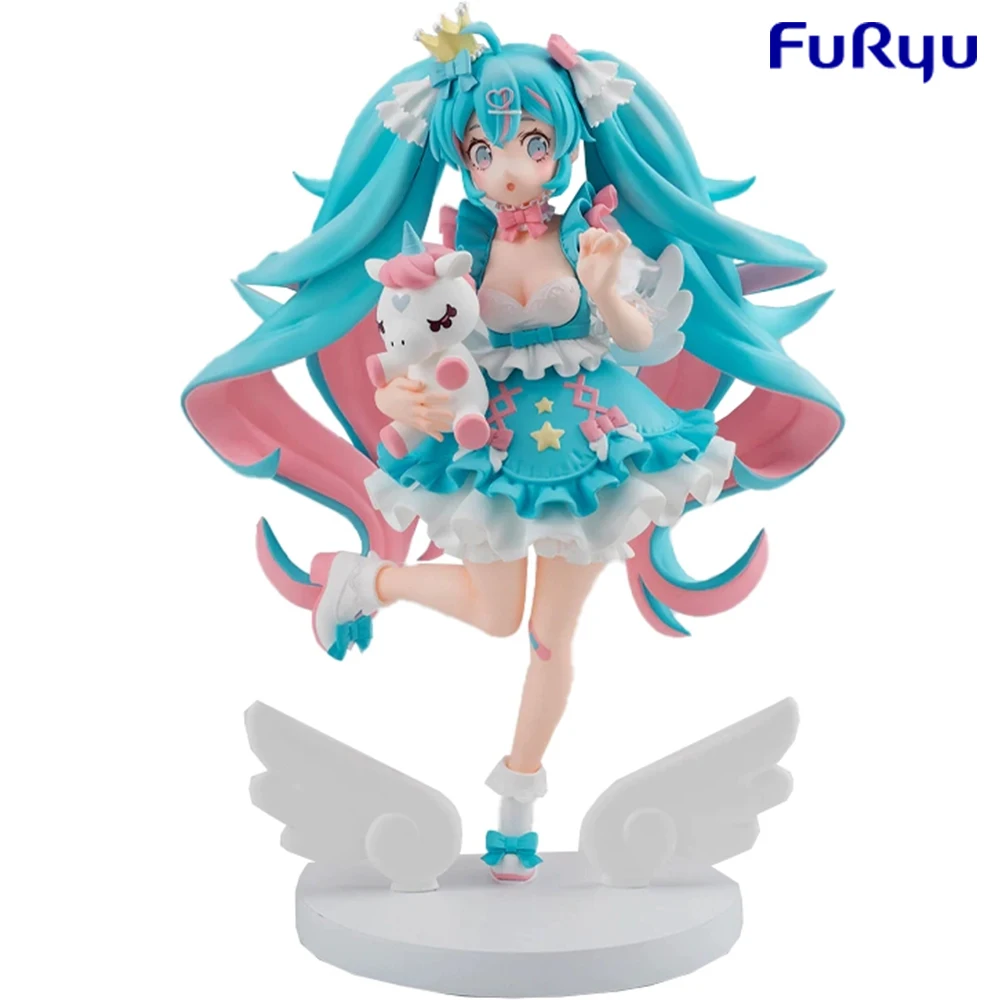 

Furyu Tenitol Hatsune Miku Yumekawa Коллекционная Аниме Фигурка героя Vocaloid модели игрушки