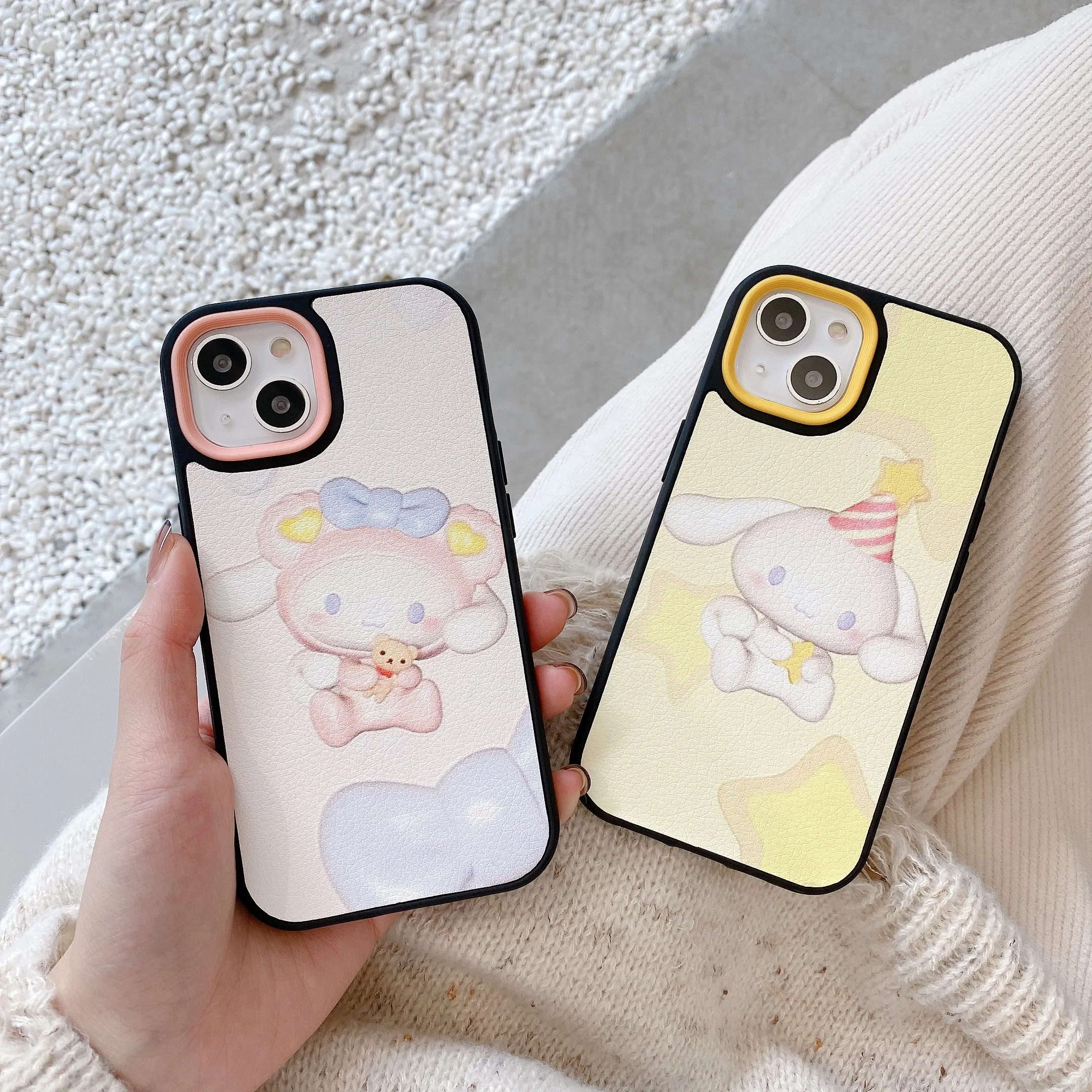 

Sanrio Cinnamonroll Melody Cortex Cartoon Phone Cases For iPhone 13 12 11 Pro Max XR XS MAX X Lady Girl Anti-drop Soft Cover