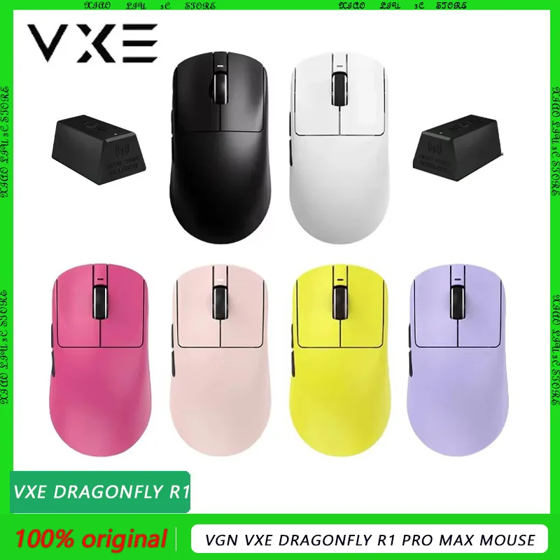 Мышь Vgn Vxe Dragonfly R1 Pro Max PAW3395/se киберспортивная игровая мышь Kong Легкая эргономичная