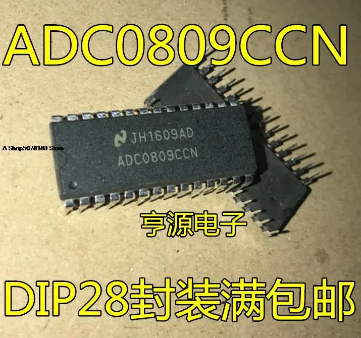 

10pieces ADC0809 ADC0809CCN 8A/D DIP28