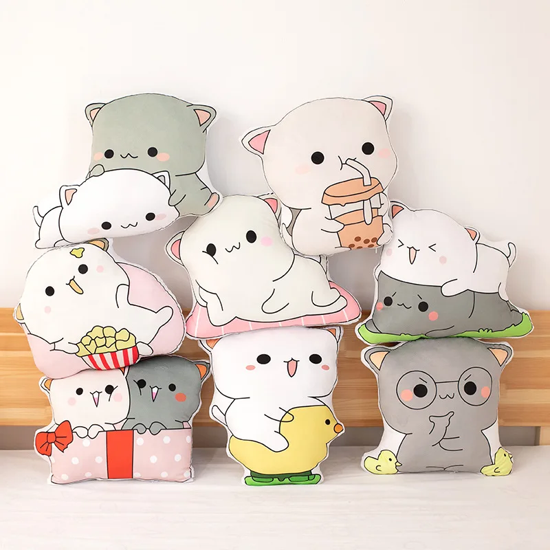 

1PC Mitao Cat Plush Pillow Toys Stuffed Cotton Cushion Living Bedroom Home Chair Decorative Pillows Sofa Cushions Birthday Gifts