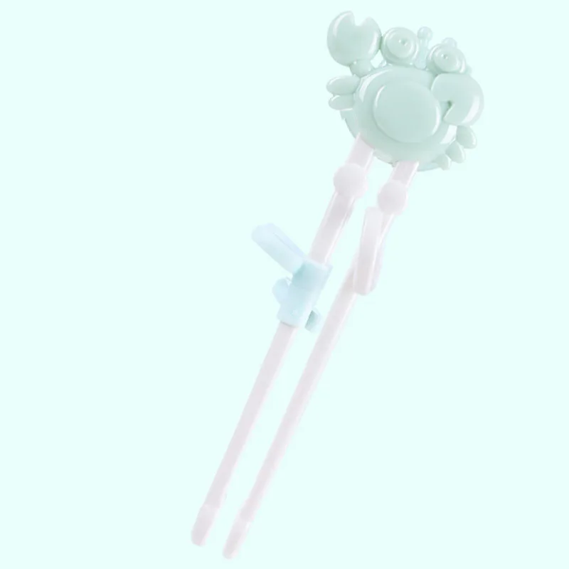 

1 Pair Cute Crab Hippo Giraffe Children Learn Chopsticks Correct Usage Practice Chopstick Tableware Cartoon Practice Chop Stick