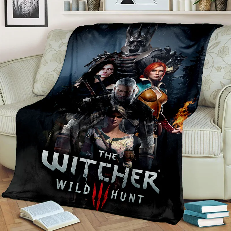 

3D игровое одеяло W-Witcher, мягкое одеяло для дома, спальни, кровати, дивана, пикника, путешествий, офиса, детское одеяло