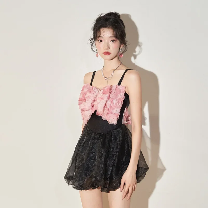 

Соблазнительный комплект бикини-бандо 2023, женский розовый черный купальник, однотонный купальник, женская летняя пляжная одежда, купальный костюм Bequine, Прямая поставка