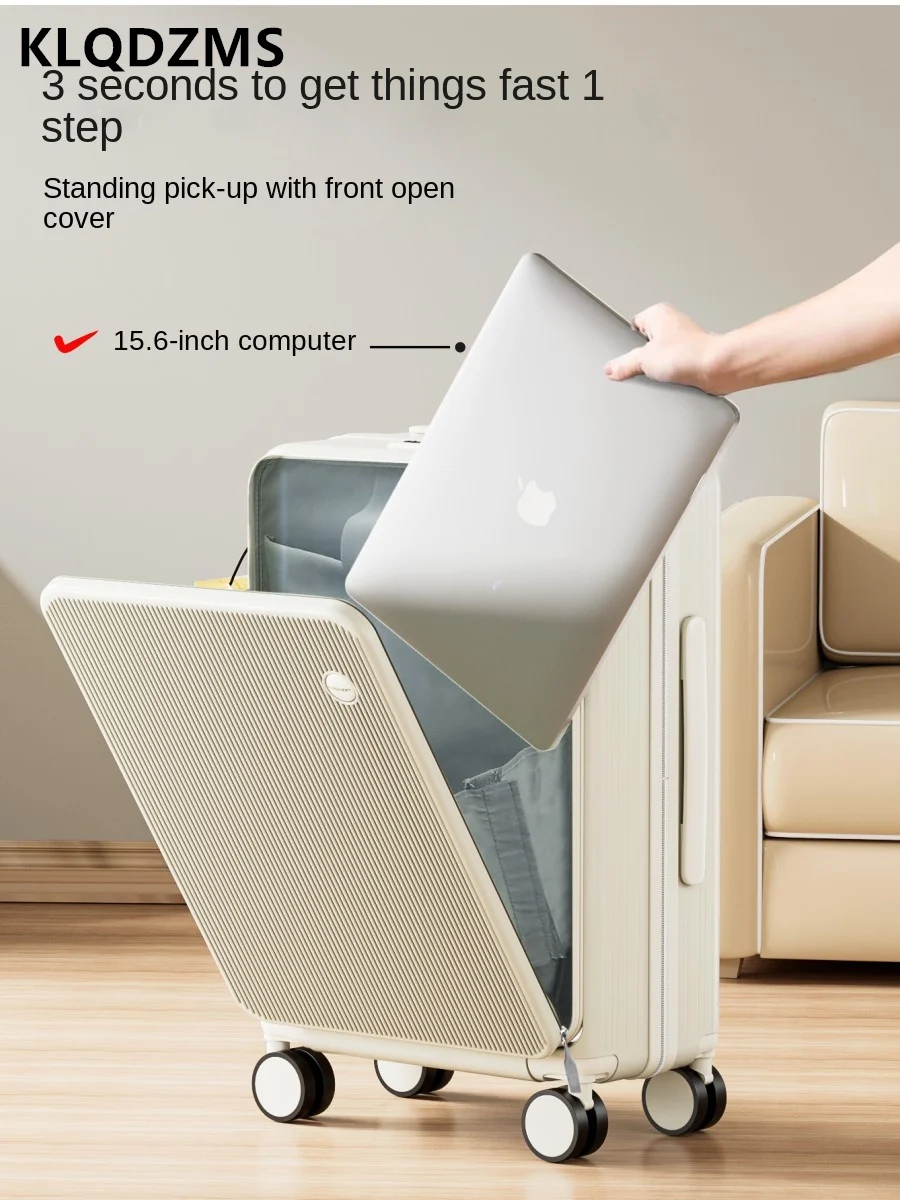 

Многофункциональный багажный отсек KLQDZMS 20 дюймов 24 дюйма 26 дюймов, с зарядной тележкой, универсальный багажный чемодан Hommization