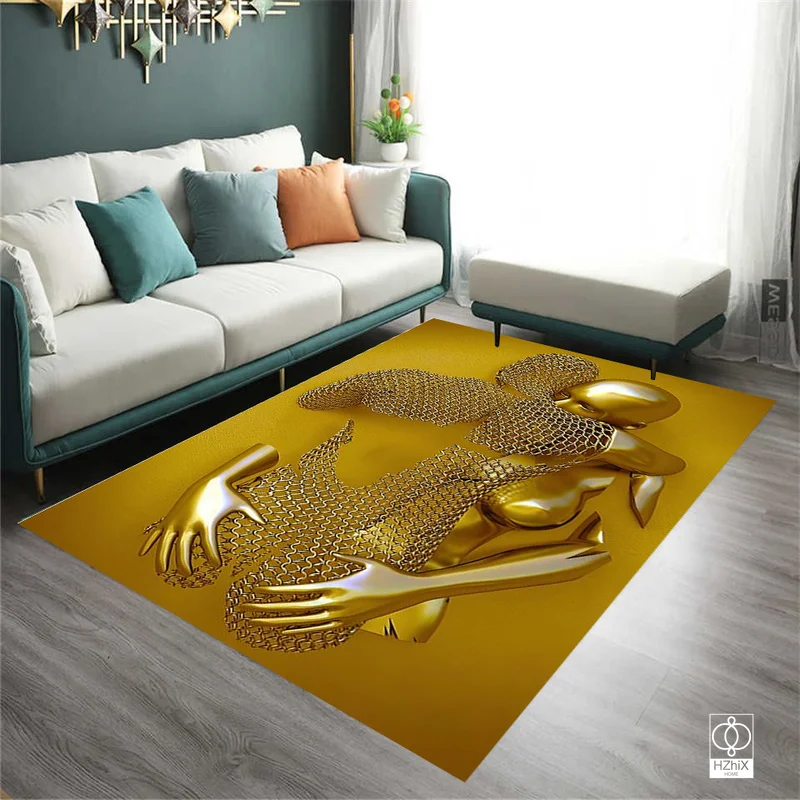 

New Arrival Lovers Metal Sculpture Capet Suitable for Hall Door Rug Living Room Bedroom Kitchen Dormitory Study Party Decoration