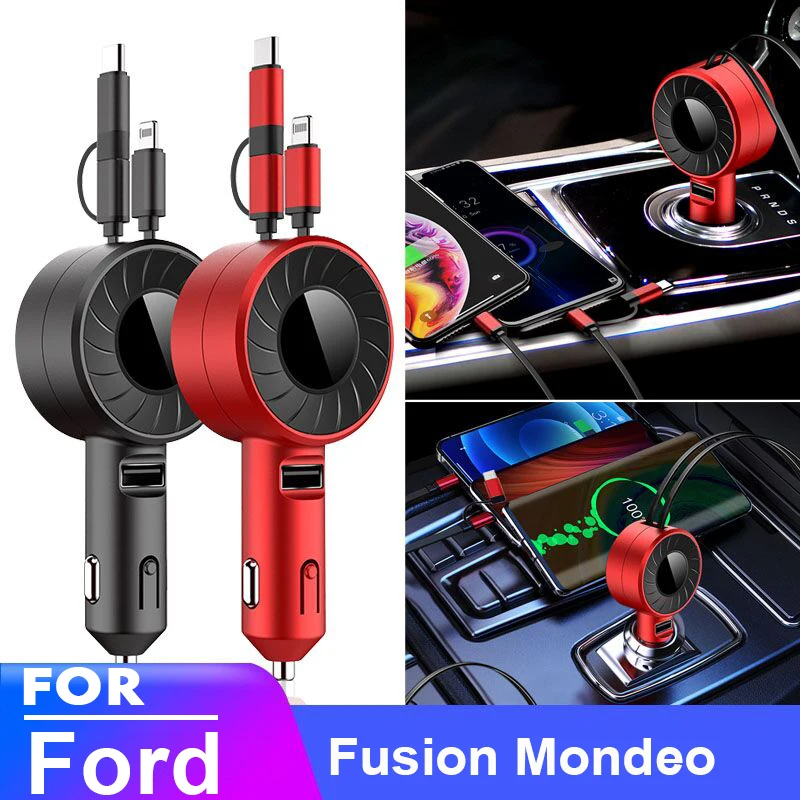 

USB Type C Car Charger for iPhone Android HUAWEI HONOR Xiaomi POCO Redmi Samsung Galaxy Realme UMIDIGI for Ford Fusion Mondeo
