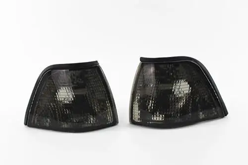 

Brand New Pair Grey Fancy Surface Corner Signal Lights For BMW E36 (4D)