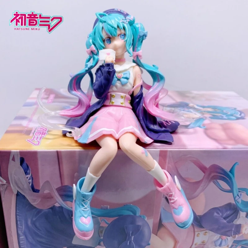 

Original FuRyu Hatsune Miku Anime Figure Vocaloid Miku Love Sailor Noodle Stopper Dolls Action Figurine Model Toys for Girl Gift