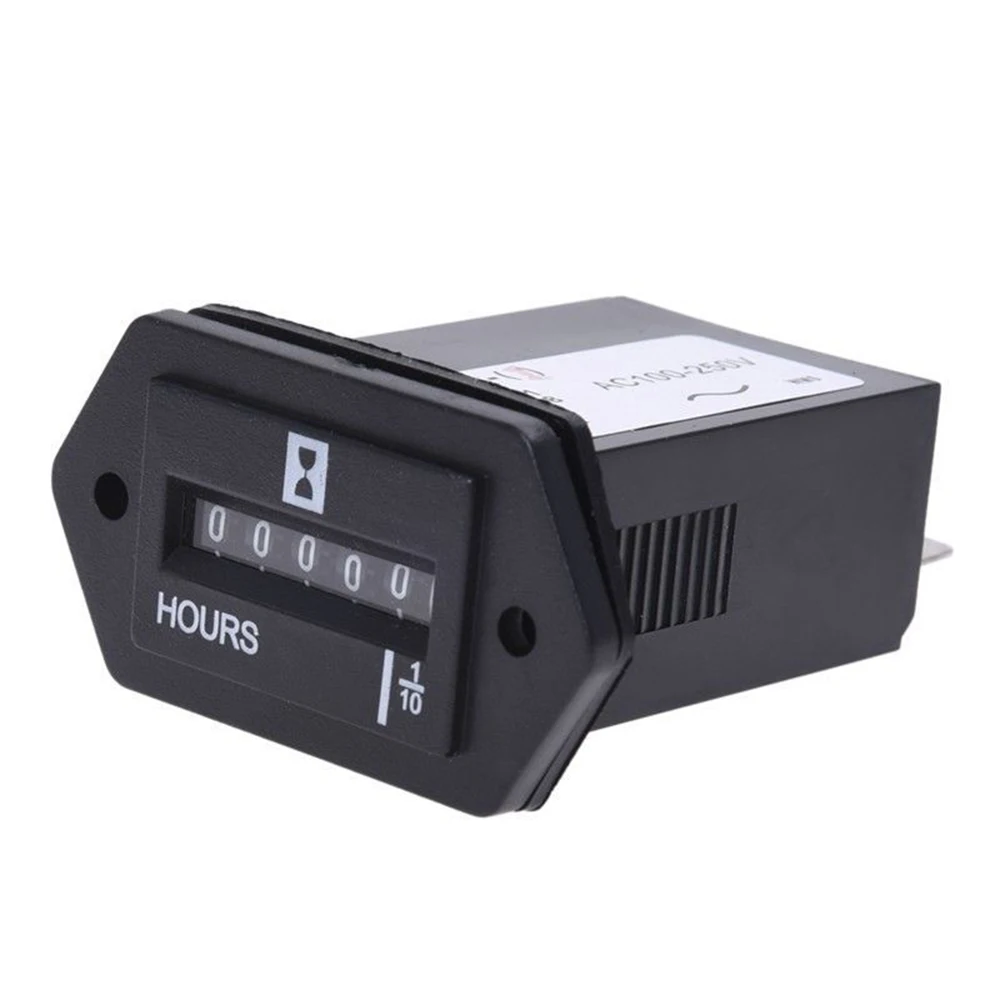 

HM002 Hour Meter Mechanical Accessories Gauge Generator Black Damp-proof Dust-proof Engine Portable Practical Useful