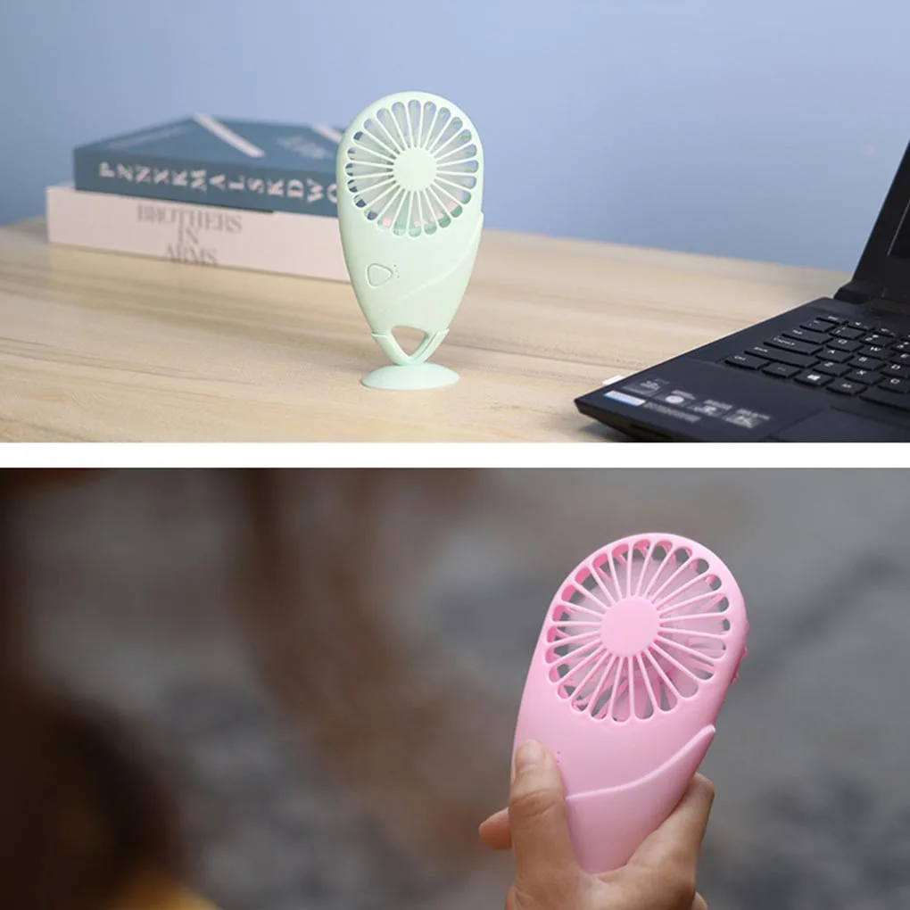 

Mini Electric Fan Handheld USB Rechargeable Portable Desktop Fan with 7 Vanes Summer Cooling Tool