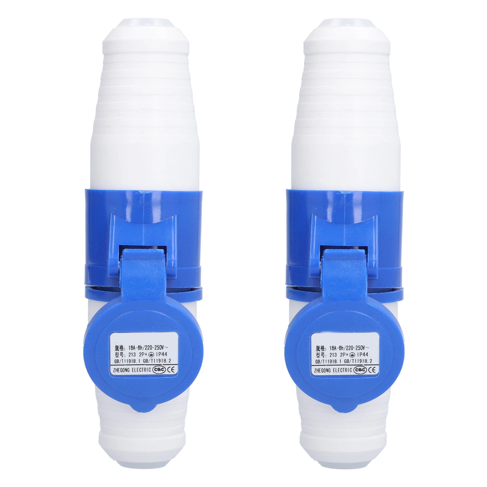 Штепсельная вилка 220250V 16A 2P e IP44 гнезда одиночной фазы кругового разъема Pin 2 Set 3
