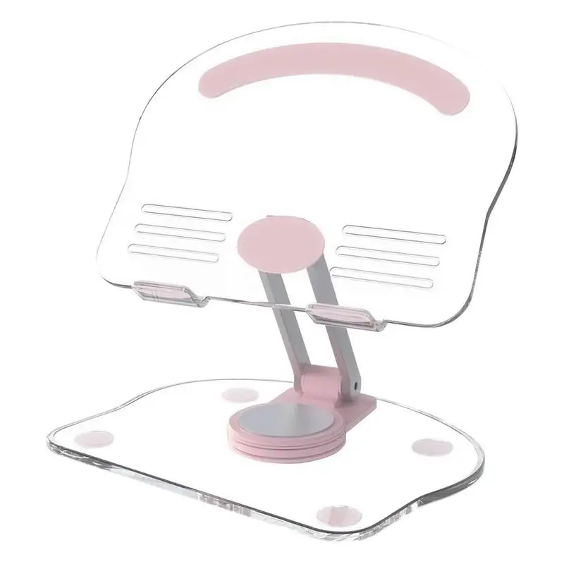 

Акриловая подставка для телефона, прозрачный держатель-книжка, акриловая подставка для планшета, нескользящая Складная портативная подставка для телефона для прямой трансляции и просмотра