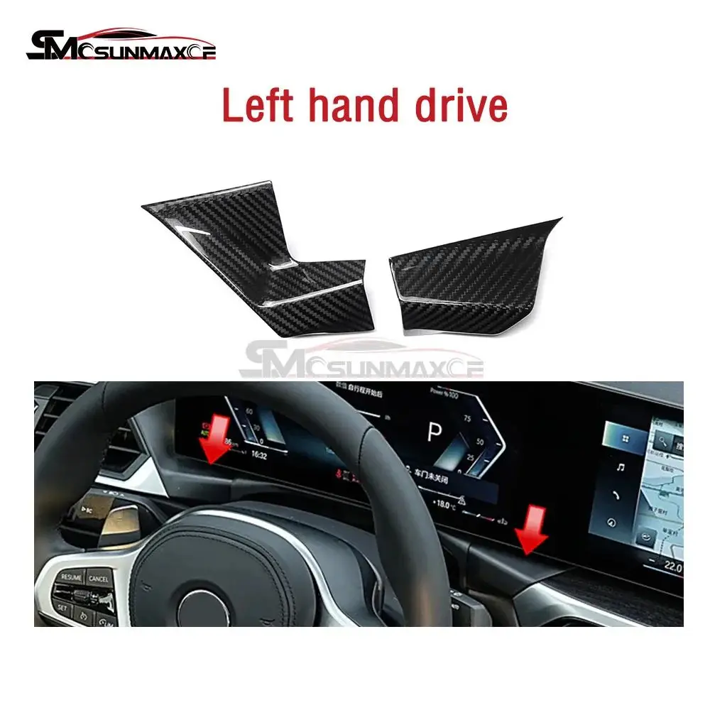 

Центральный экран приборной панели из углеродного волокна, боковая панель вентиляционного отверстия, накладка 2022-2024 для BMW 2 3 4 серии G20 LCI G42 G22 Facelift